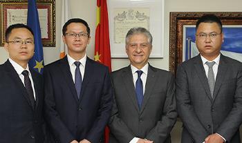 研究院领导石祥应邀拜访塞浦路斯驻华使馆
